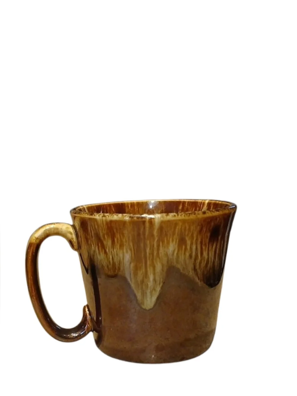 Brown Drip Glaze Ceramic Coffee Mug USA